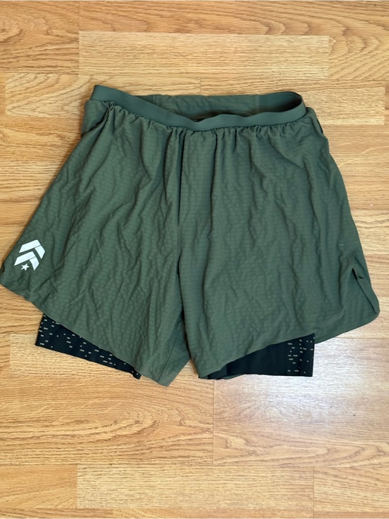 lululemon athletica Other - lululemon athletica Men's Two-in-One Performance Shorts - Olive Green